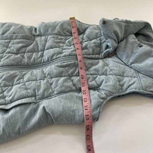 The North Face Quilted Vest Womens Small Puffer Quilted Full Zip‎ Pockets Blue - Picture 8 of 9